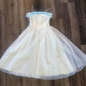 Vintage 80s prom dress for Halloween costume